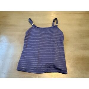 blue AMOENA swimsuit top tankini size US 10C